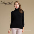 Inner Mongolian Oem Black Color Flat Knitted Sweater, Plain Pullover Sweater On Alibaba Sales